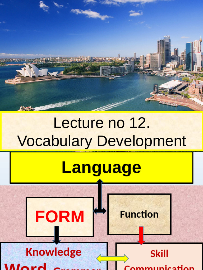 Vocabulary Development | PDF | Word | Part Of Speech