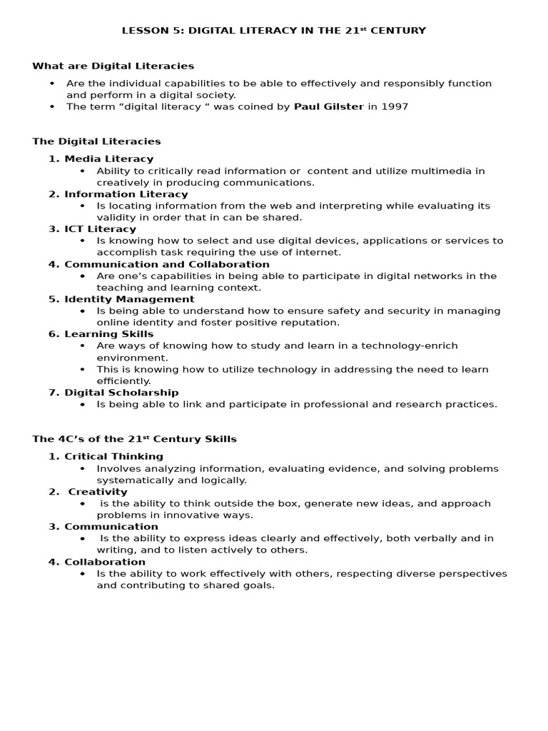 Digital Skills in 21st Century | PDF | Computer Security | Security