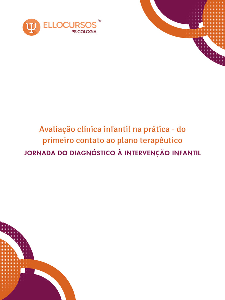 Avaliação Clínica Infantil: Primeiro Contato | PDF | Psicologia | Família
