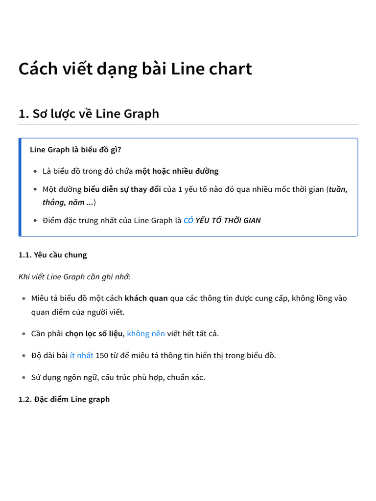 cách viết line graph | PDF
