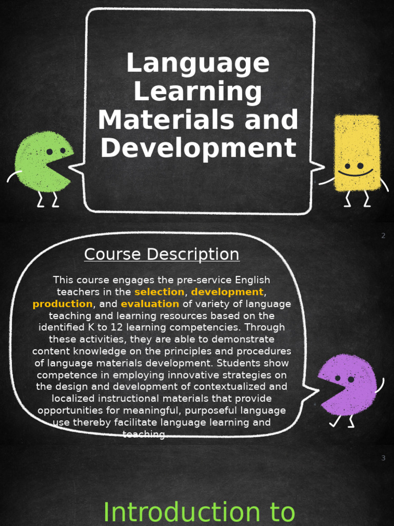 Language Materials Development Course | PDF | Learning | Language Education