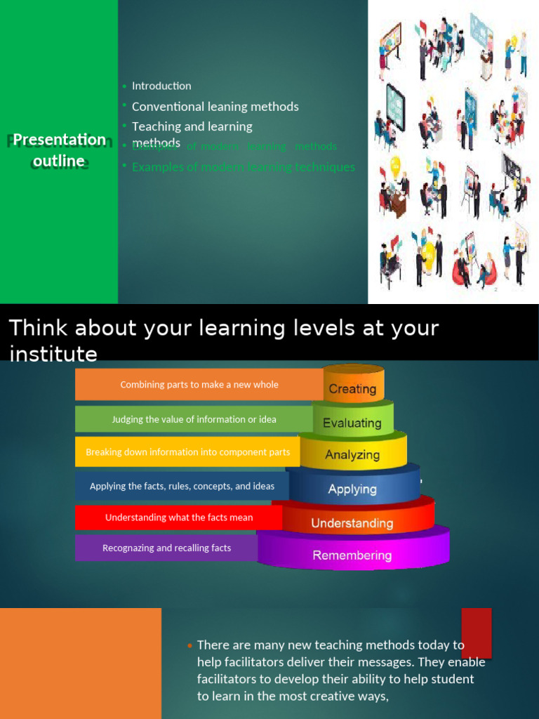 Modern Learning Methods Overview | PDF | Educational Assessment ...