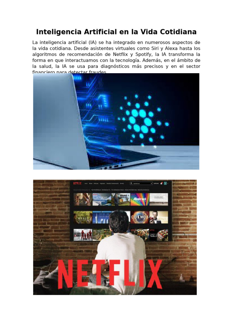 Inteligencia Artificial en La Vida Cotidiana | PDF