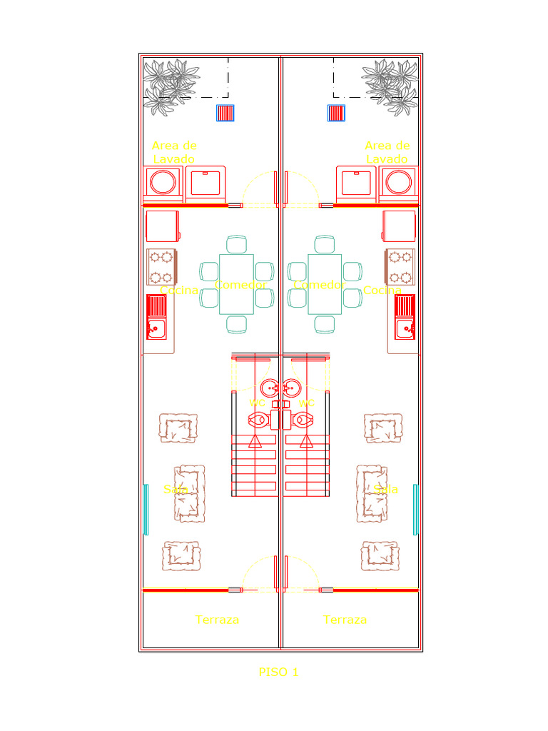 Layout de Piso 1 com Áreas Definidas | PDF