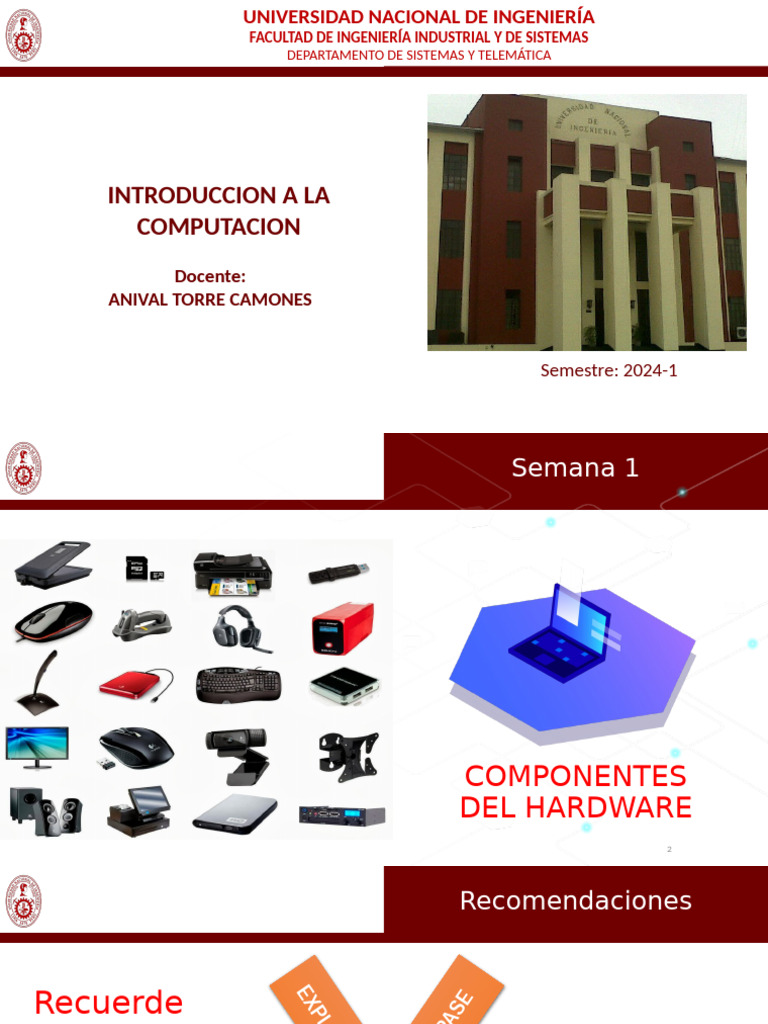 Semana 2 Hardware | PDF | Hardware de la computadora | Almacenamiento ...