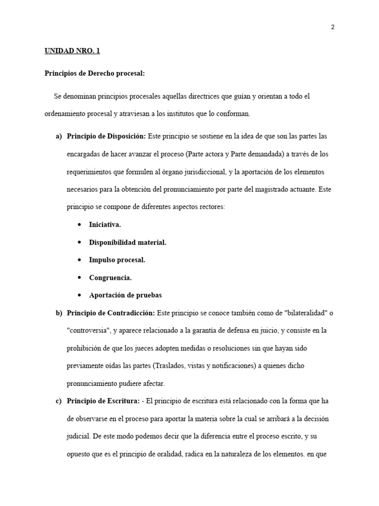 Principios y Tipos de Derecho Procesal | PDF | Demanda judicial | Ley ...