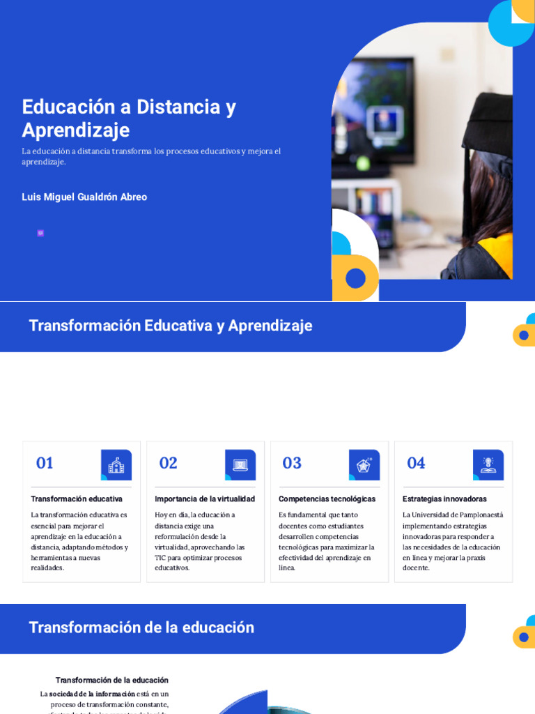 Transformación de la Educación a Distancia | PDF | Educación a ...
