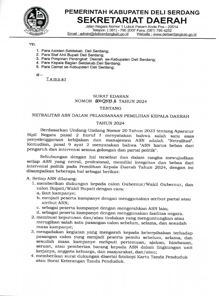 Surat Edaran | PDF