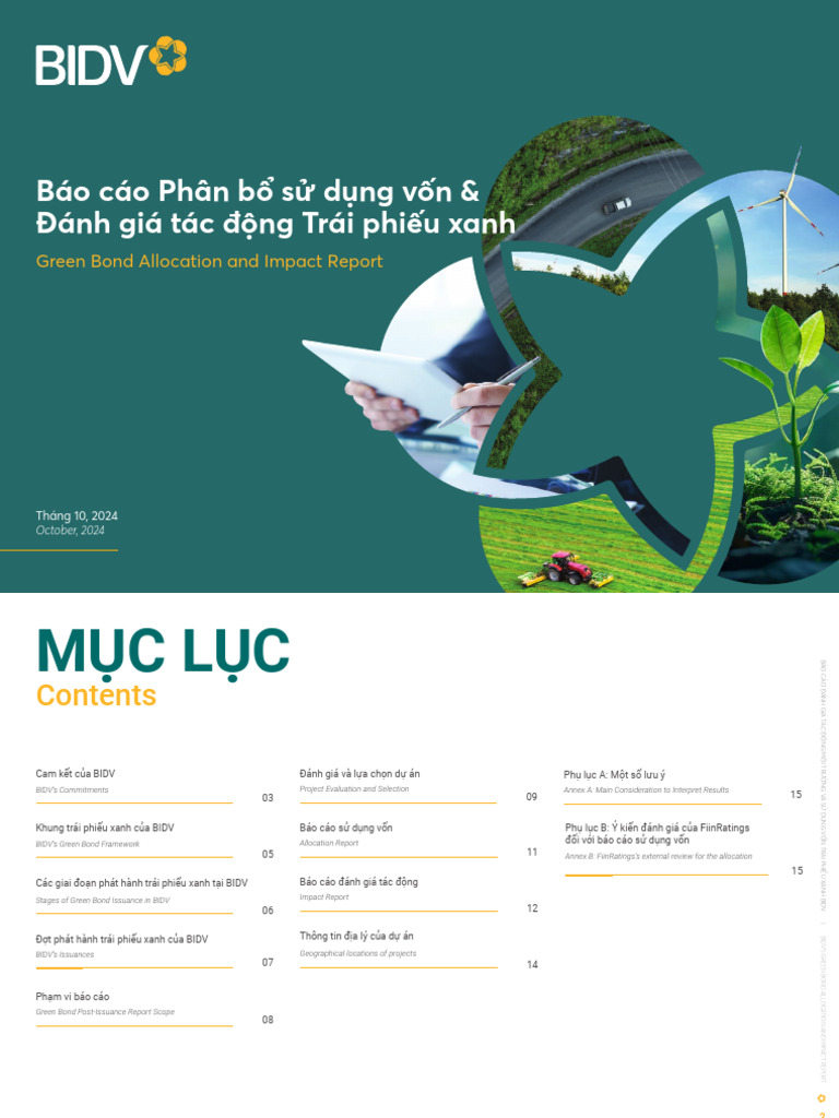 BIDV Green Bond Allocation and Impact Report | PDF
