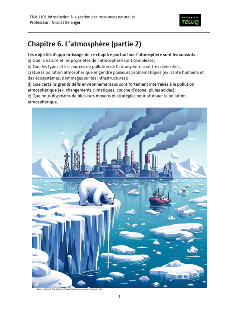 Problématiques de la pollution atmosphérique | PDF | Ultra-violet ...