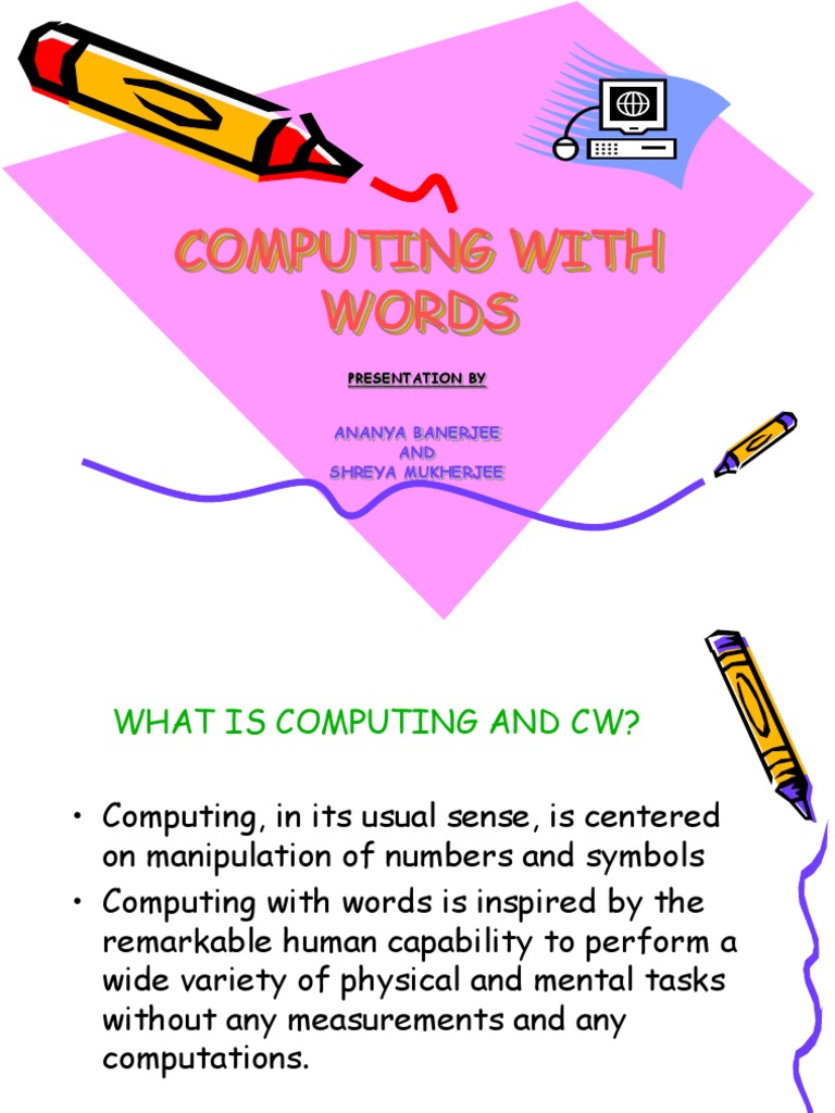 Computing With Words: Ananya Banerjee AND Shreya Mukherjee | PDF