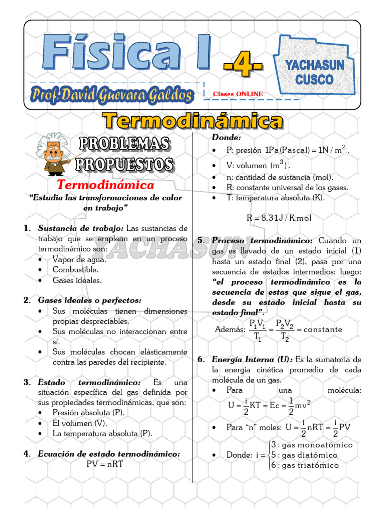 Fundamentos de Termodinámica y Procesos | PDF | Gases | Termodinámica