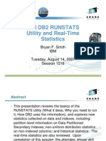 IBM DB2 RUNSTATS Utility and Real-Time Statistics