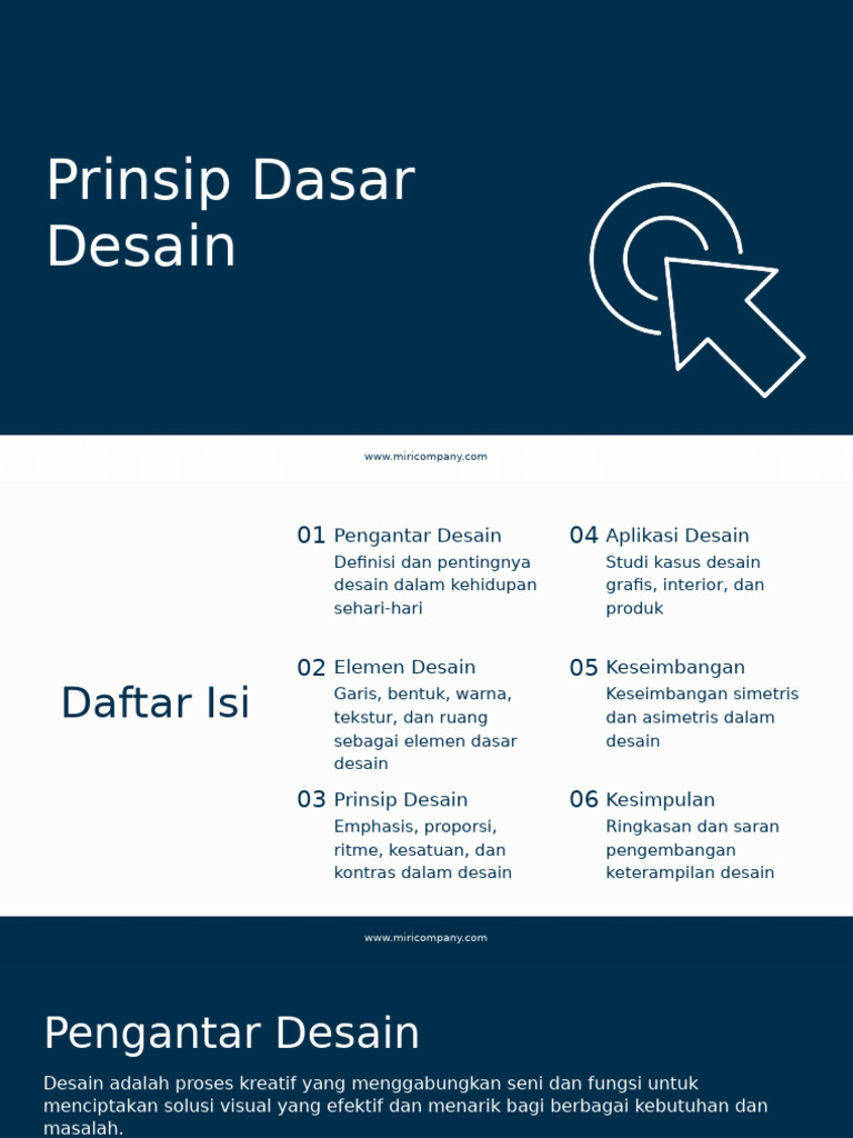 Prinsip Dasar Desain Visual Efektif | PDF