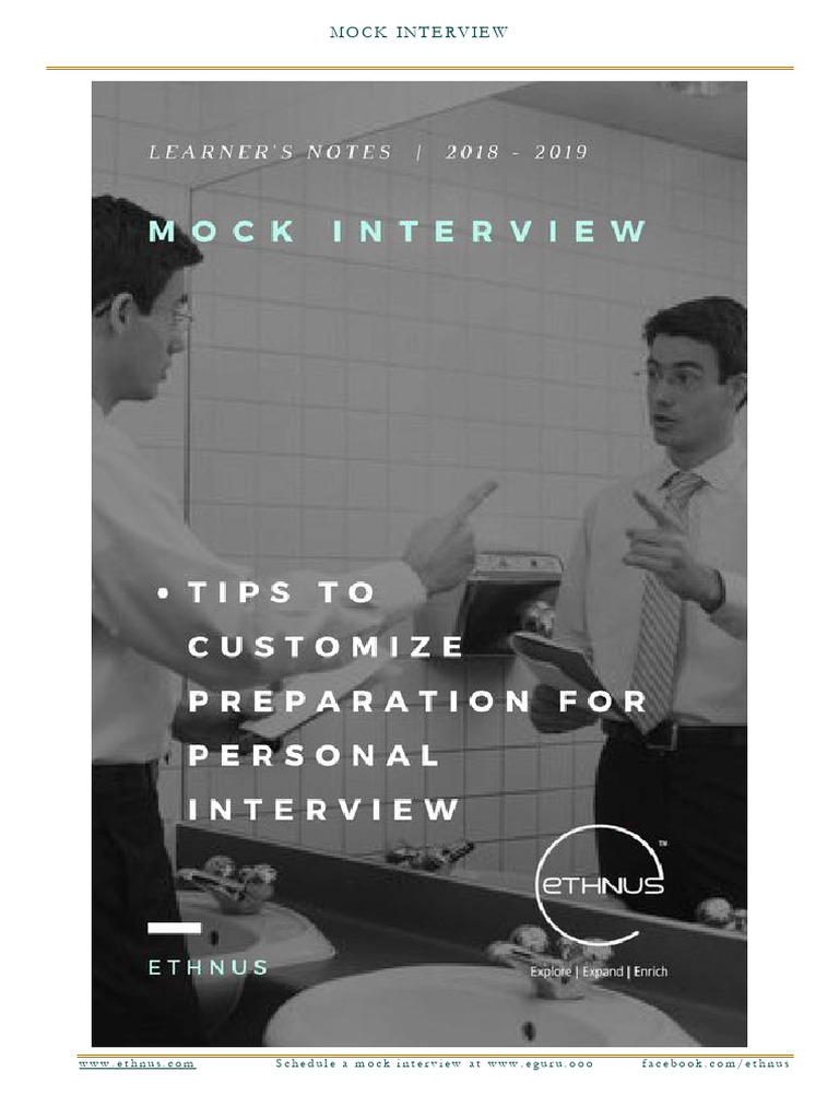 Mock Interview Preparation Guide | PDF