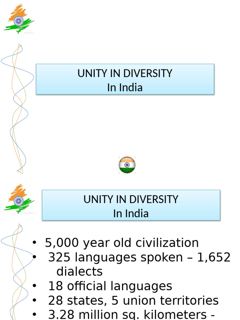 Unity in Diversity: India’s Heritage | PDF | Languages Of India | South ...