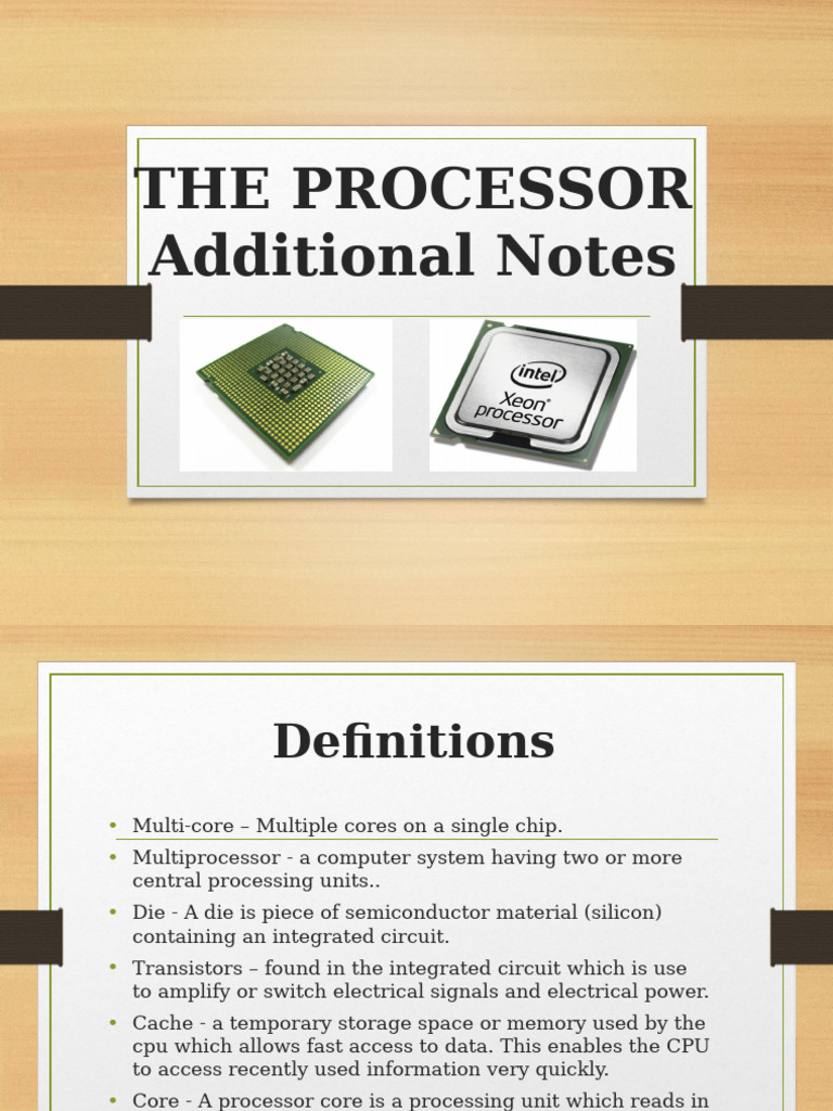 Understanding CPU Architecture and Terms | PDF | Central Processing ...