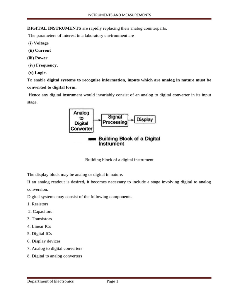 Digital Frequency Meters Explained | PDF | Analog To Digital Converter ...