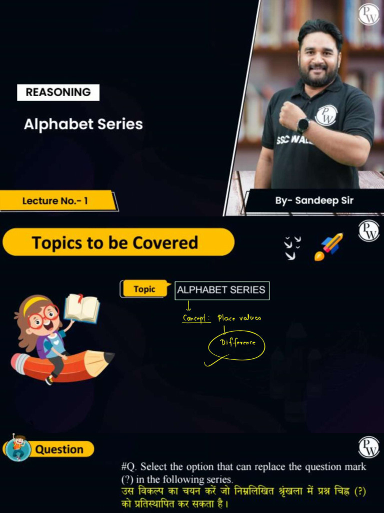 Alphabet Series 01 - Class Notes | PDF