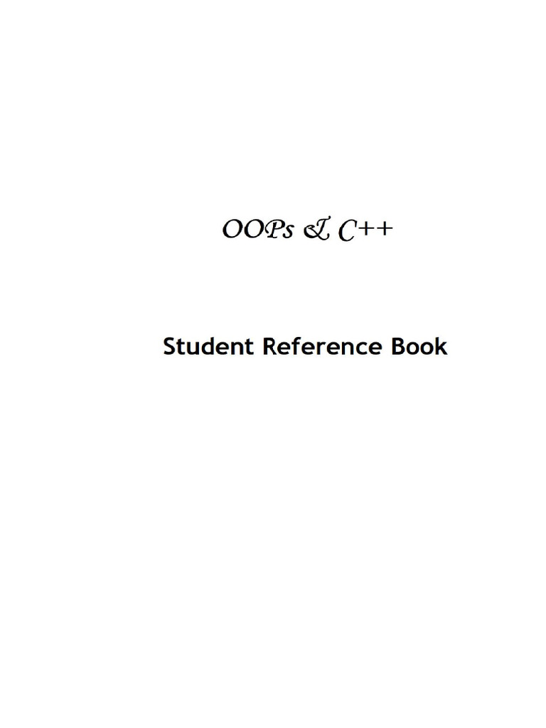 C++ Reference Book | PDF
