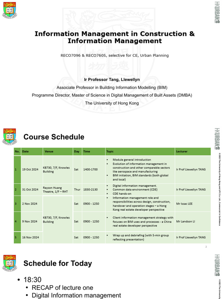 Information Management in Construction | PDF | Building Information ...