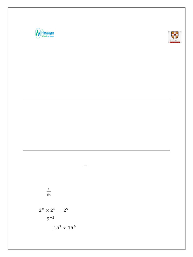 Class 8 Mathematics Test Instructions | PDF