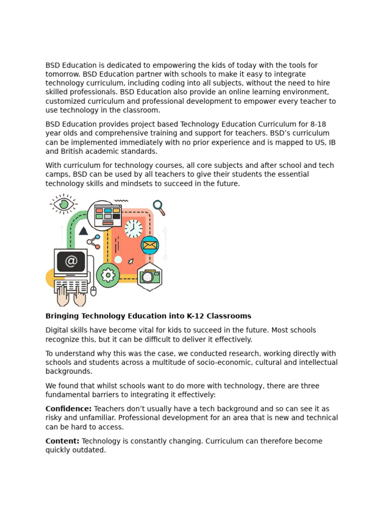 Bringing Technology Education Into K-12 Classrooms | PDF