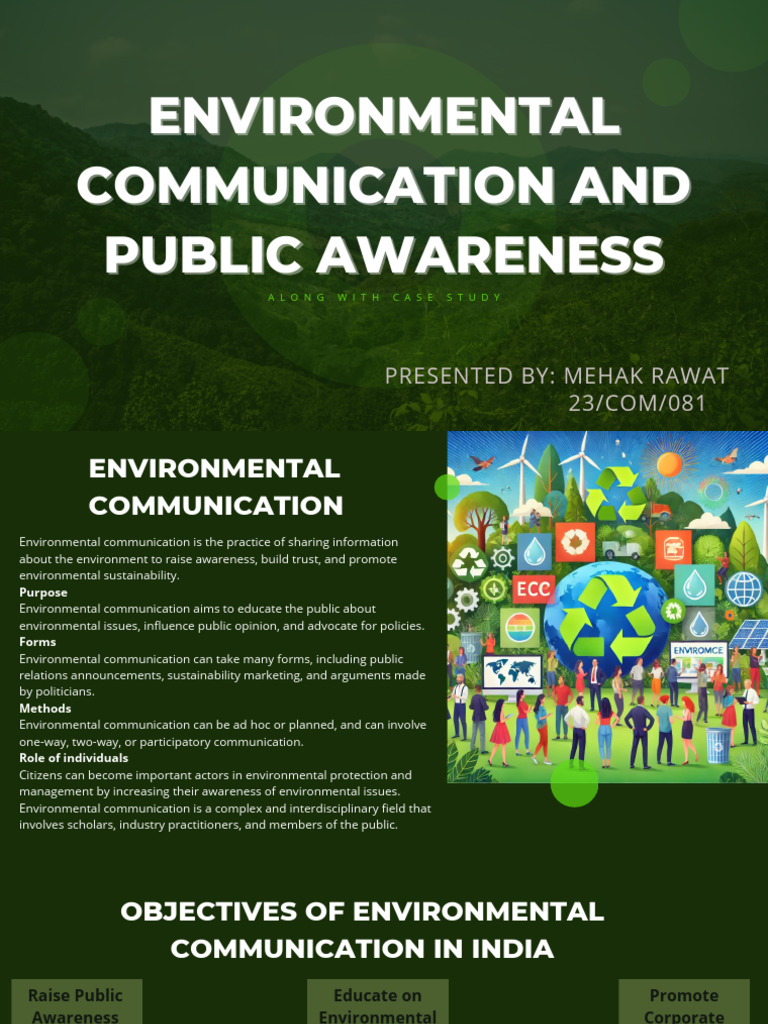 Environmental Communication Strategies | PDF | Sustainability | Pollution