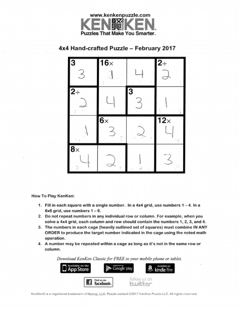 Kenken Solution | PDF