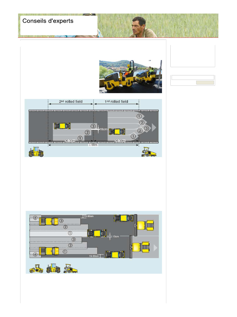 Guide de compactage pour finisseurs | PDF