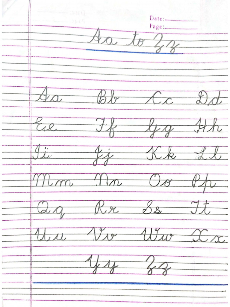 Letter Formation (English) | PDF