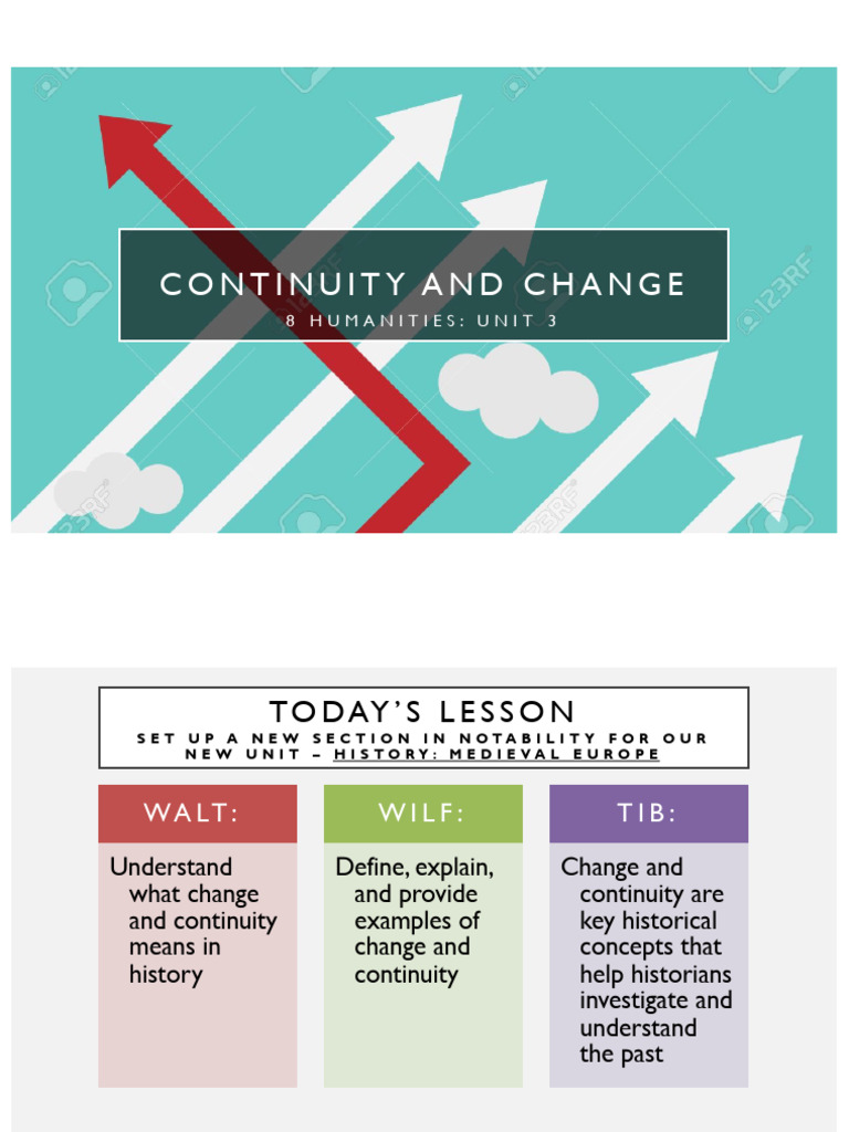 1.1 Continuity & Change PowerPoint | PDF | Liberal Arts Education