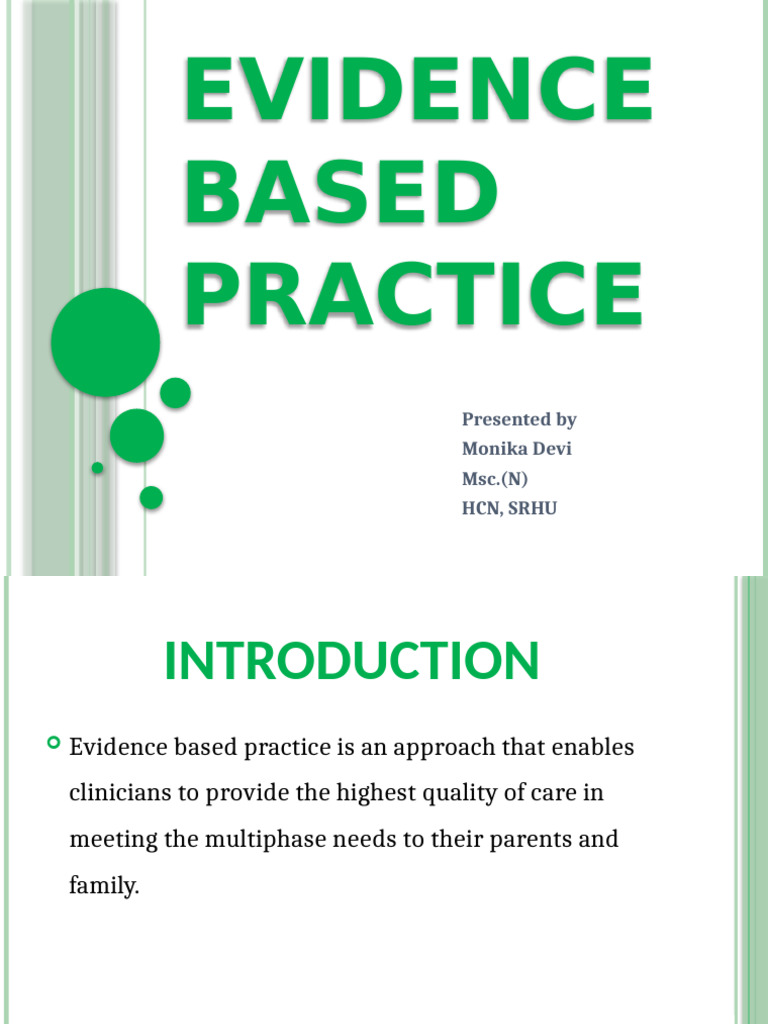 Evidencebasedpractice 190912083548 | PDF | Evidence Based Medicine ...