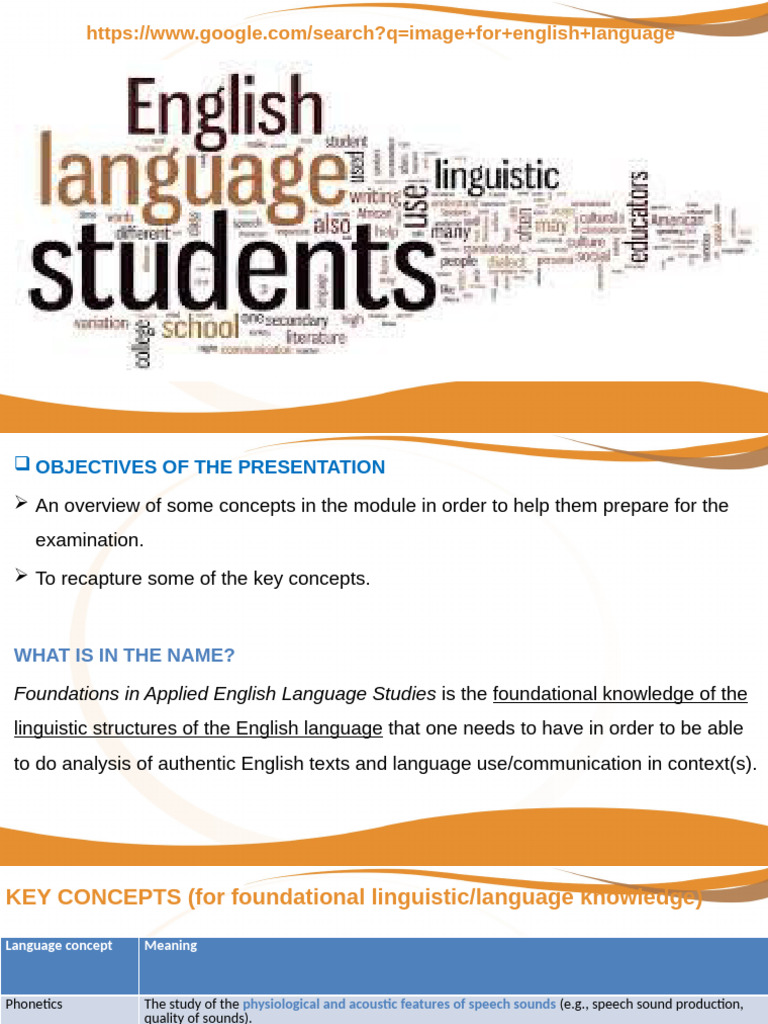 Key Concepts in English Language Studies | PDF | Semantics | Linguistics