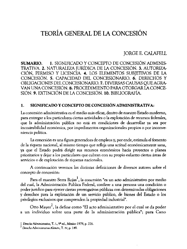 Conceptos Clave de la Concesión Administrativa | PDF | Estado (política ...