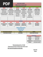 Primary Staff Duty Roster 2025 | PDF