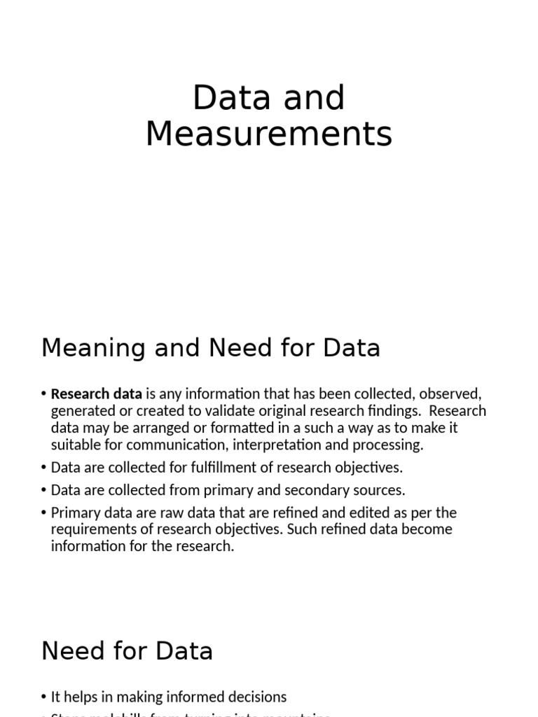 Understanding Data Types and Measurement | PDF | Data | Methodology