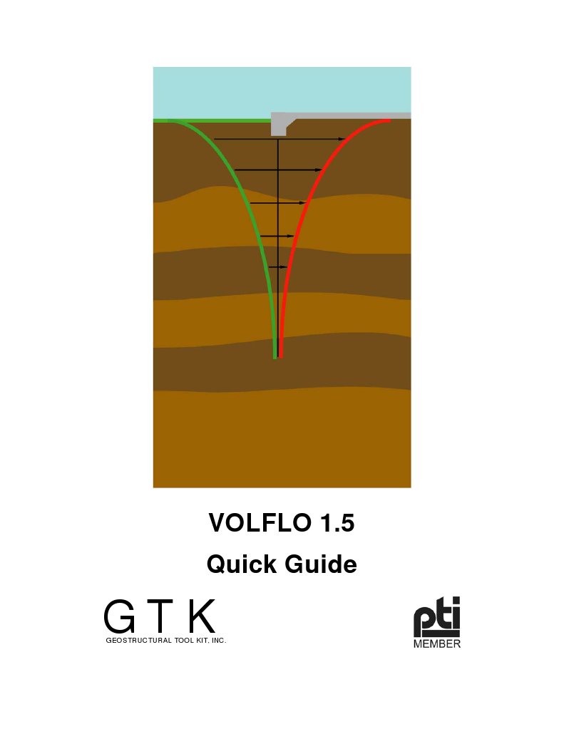 VOLFLO 1.5 Quick Guide | PDF | Installation (Computer Programs) | Soil