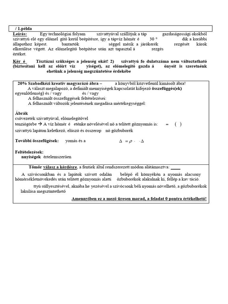 Elmeleti - ZH Kerdes Minta | PDF