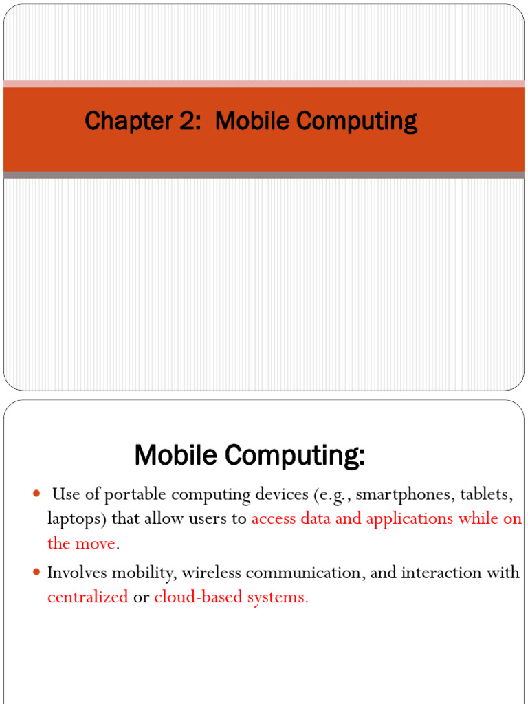 Mobile Computing and Wireless Networks | PDF | Computer Network ...