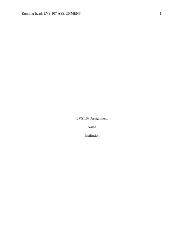 EVS 107 Assignment Final | PDF | Biodiesel | Diesel Fuel