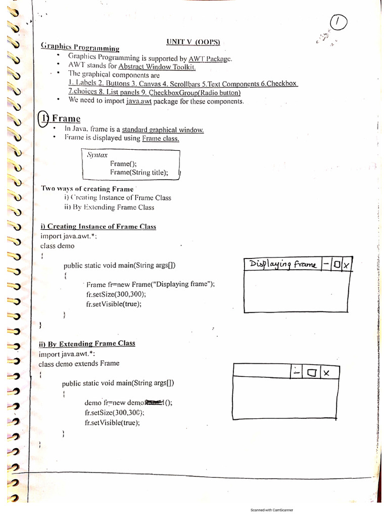 Java Unit 5 | PDF