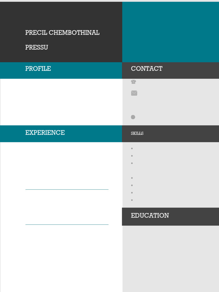Precil CV | PDF
