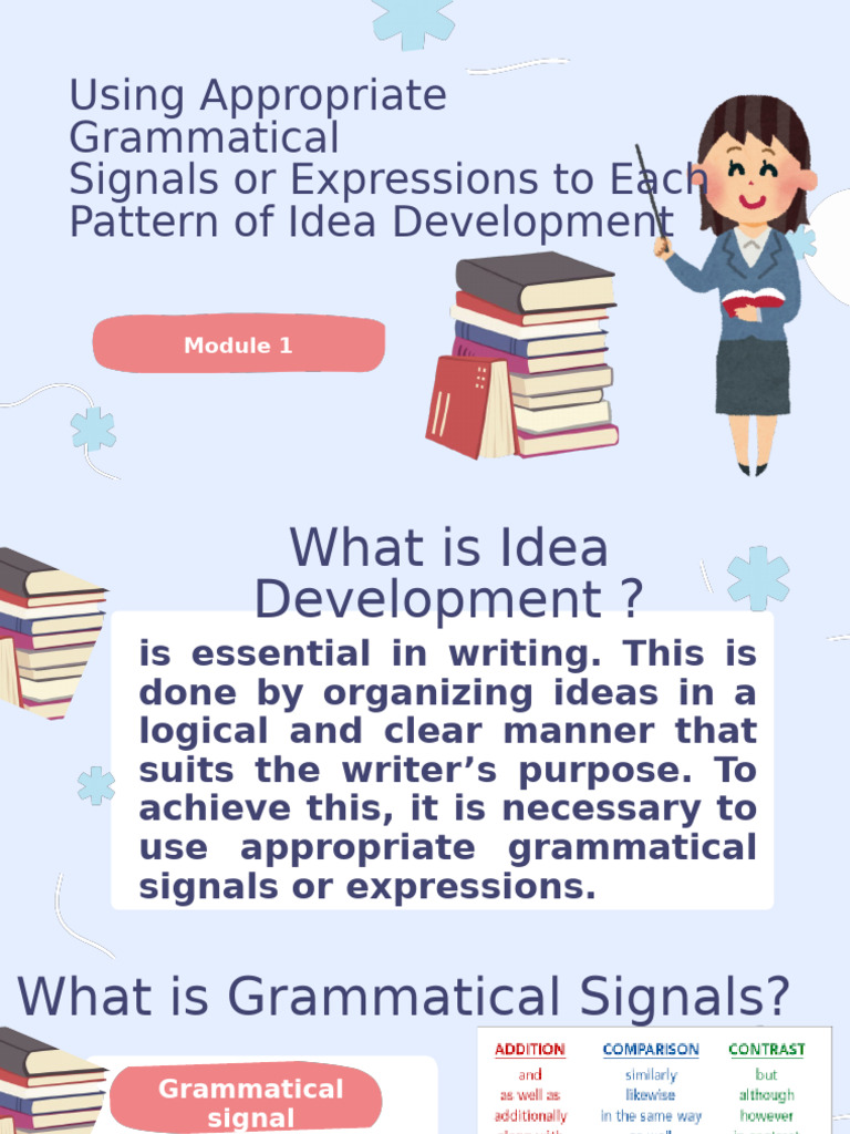 Grammatical Signals for Idea Development | PDF | Economies