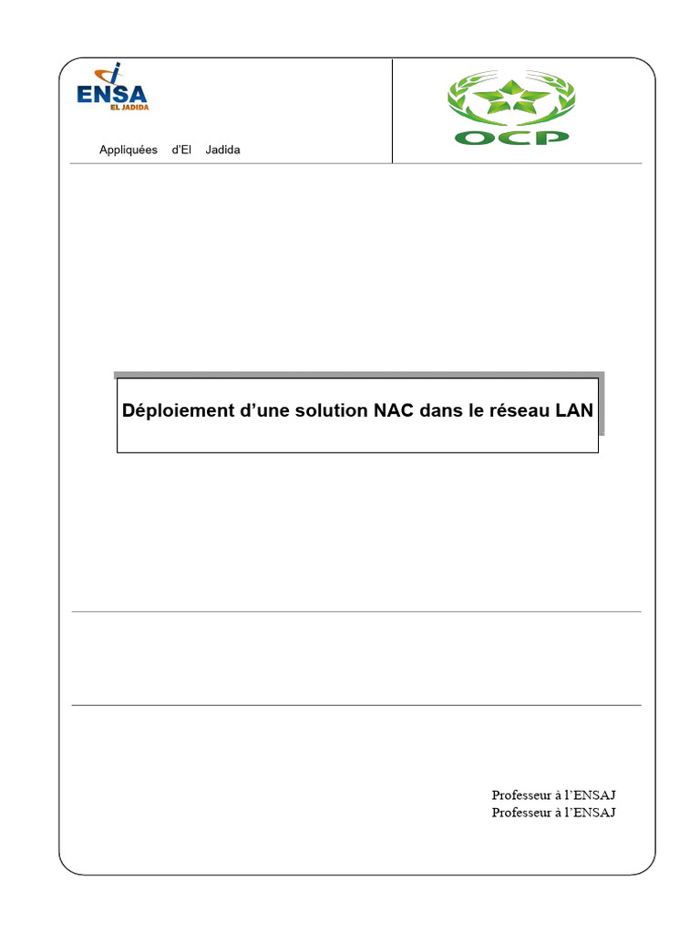 Déploiement de Cisco ISE pour NAC | PDF | Sécurité des systèmes d ...