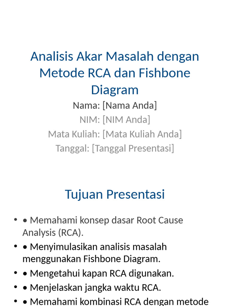 Presentasi RCA Dinamis | PDF