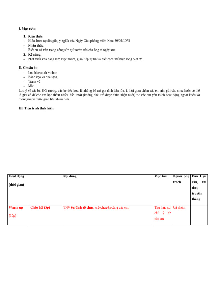 Giáo Án L P 1 | PDF