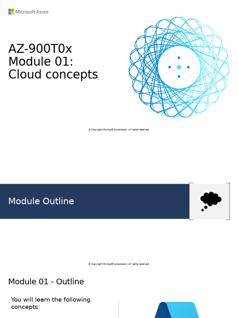 AZ 900T0X ENU PowerPoint 1 Cloud Concepts | PDF | Cloud Computing ...