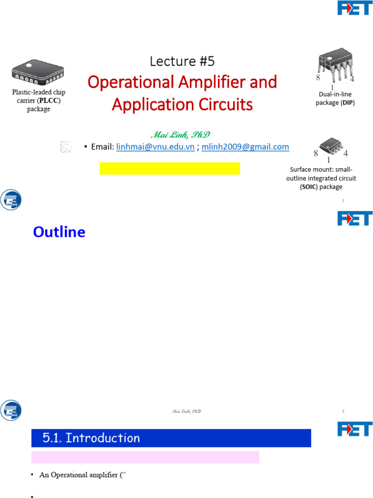 OpAmp Basics and Applications Guide | PDF | Operational Amplifier ...