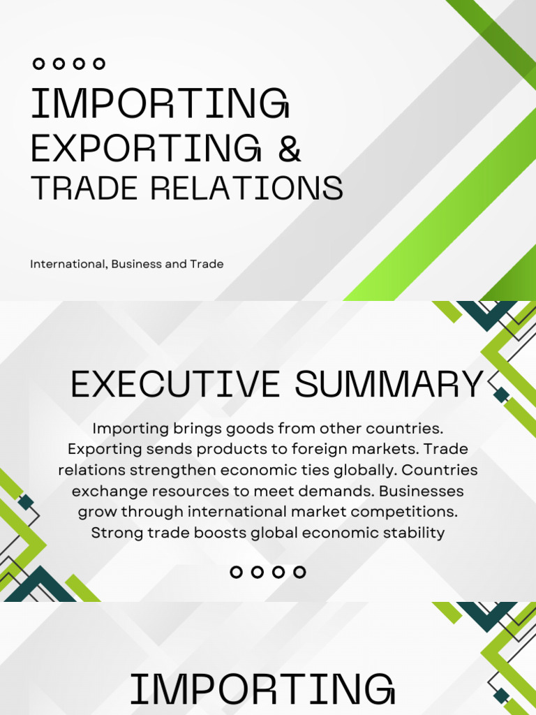 Importing and Exporting Essentials Guide | PDF | Market (Economics ...